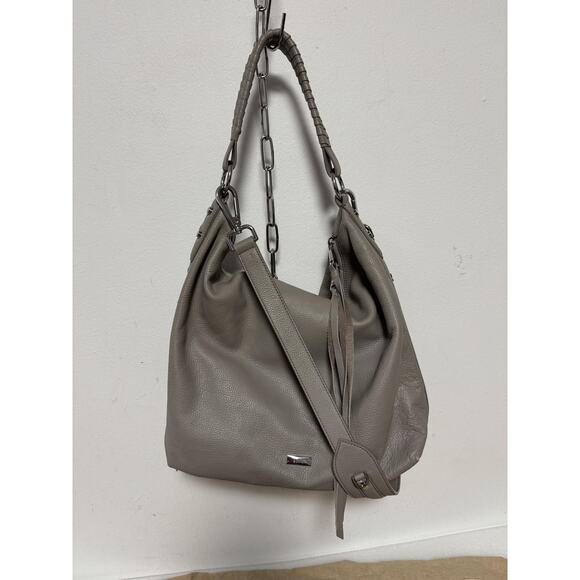 Botkier Shoulder Bag Womens Large Slouchy Hobo Purse Silver Hardware Leather - Picture 1 of 16